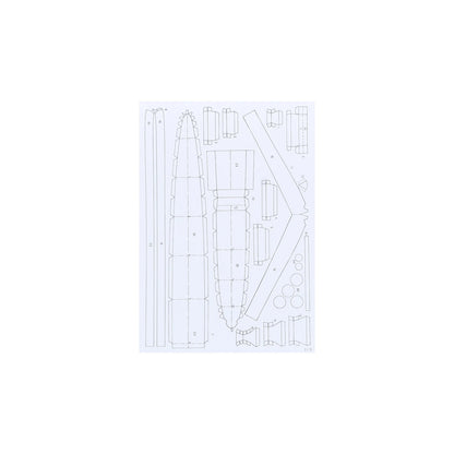 1/400 Italy Muzio Attendolo Light Cruiser Paper Model Kit Unassembled