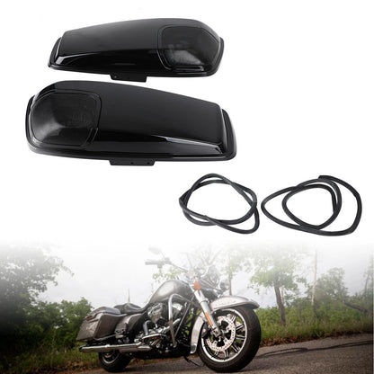 Hard Saddlebag 5x7" Speaker Lids for Harley Touring Road Street Glide (2014–2020)