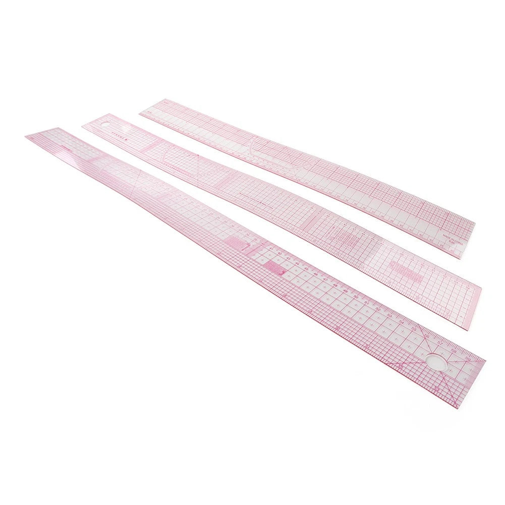 C-Thru English-Metric Beveled Ruler Calibrated Fit Designers & Pattern Makers