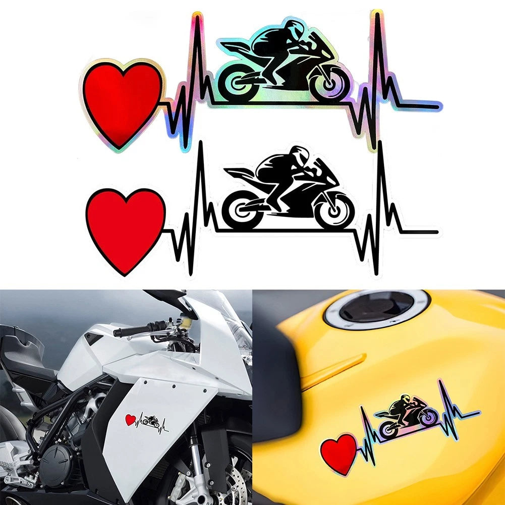 High Durability Heartbeat Trackpad Stickers for Motorcycle and For Scooter Use