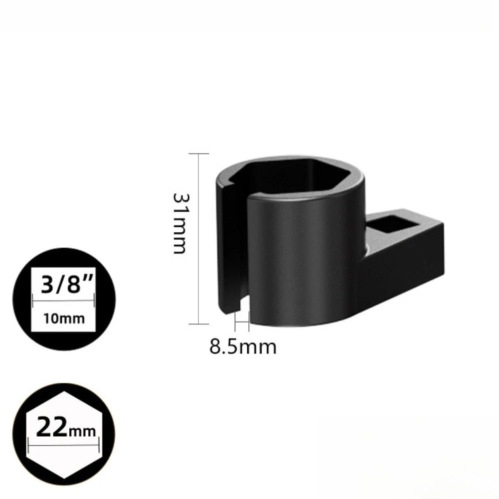22mm Oxygen Sensor Socket Offset Wrench for 1/2 inch 3/8 inch Ratchet