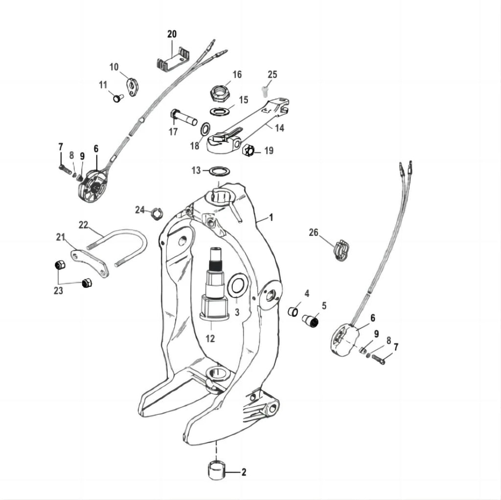 Trim Sender Switch for Mercruiser MC-1 R/MR Alpha One Bravo (–)