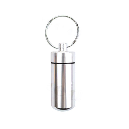 5Pcs Pill Bottle Keychain Case for First Aid Container