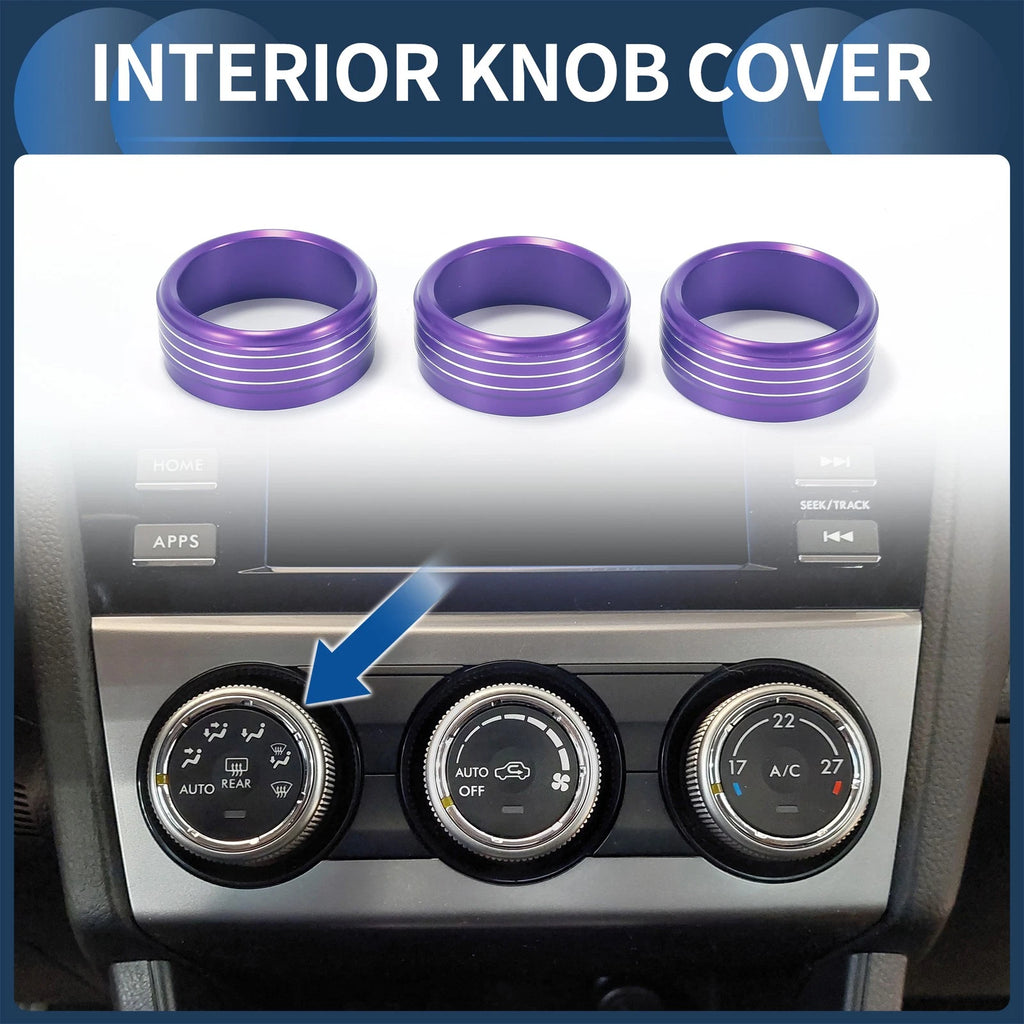 AC Heater Temp Switch Knob Cover Ring Replacement for Subaru Forester (2014–2018)