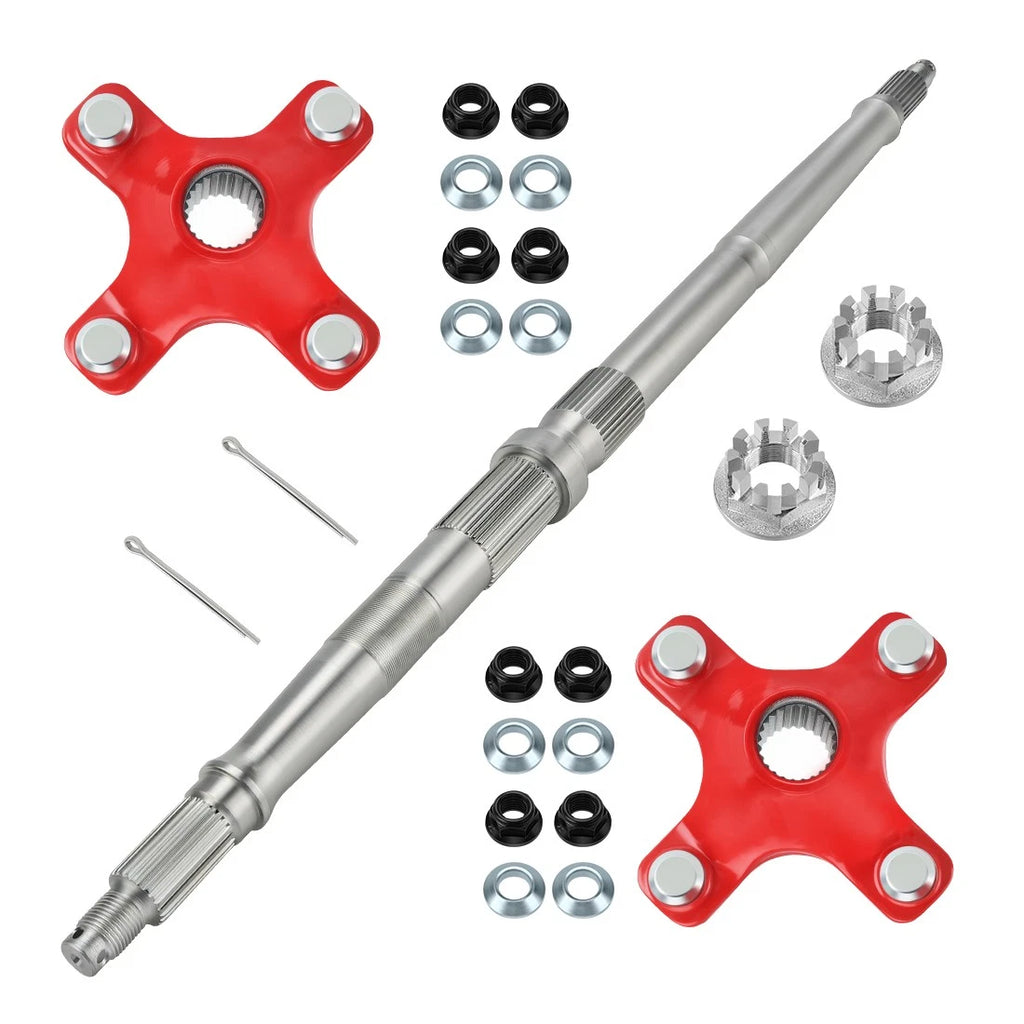Rear Wheel Axle Shaft & Wheel Hubs for Honda TRX250X (2009–2020) Sportrax 250 (2001–2008)