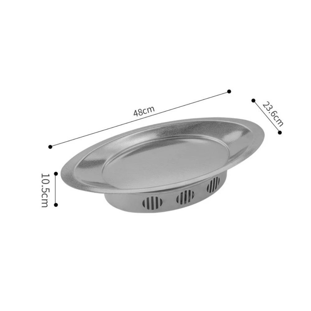 Stainless Steel Fish Grill Pan for Korean Style Cooking