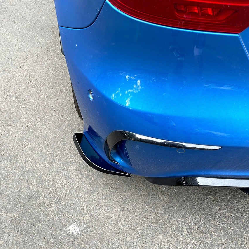 Gloss Black Rear Bumper Side Splitter Spats for Benz A-Class W176 (2012–2018)