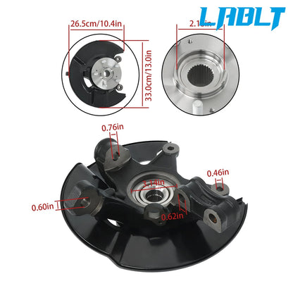 Front Right Wheel Bearing and Hub Assembly 44300S3VA11 for Honda Pilot (2005–2008)