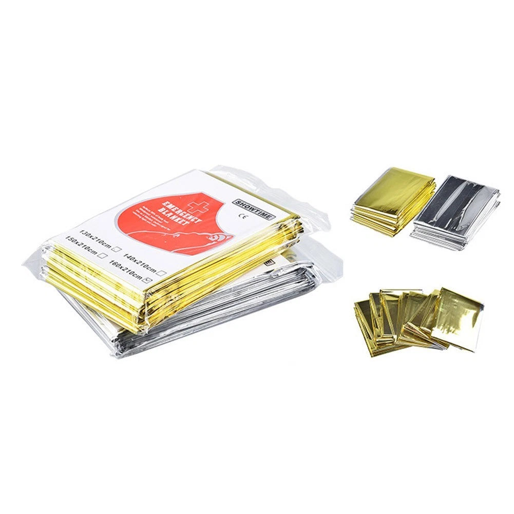 Outdoor Camping Blanket Aluminum Insulating Gold 160x210cm