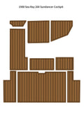 EVA Foam Faux Teak Deck Floor Mat for Sea Ray 268 Sundancer (1988)