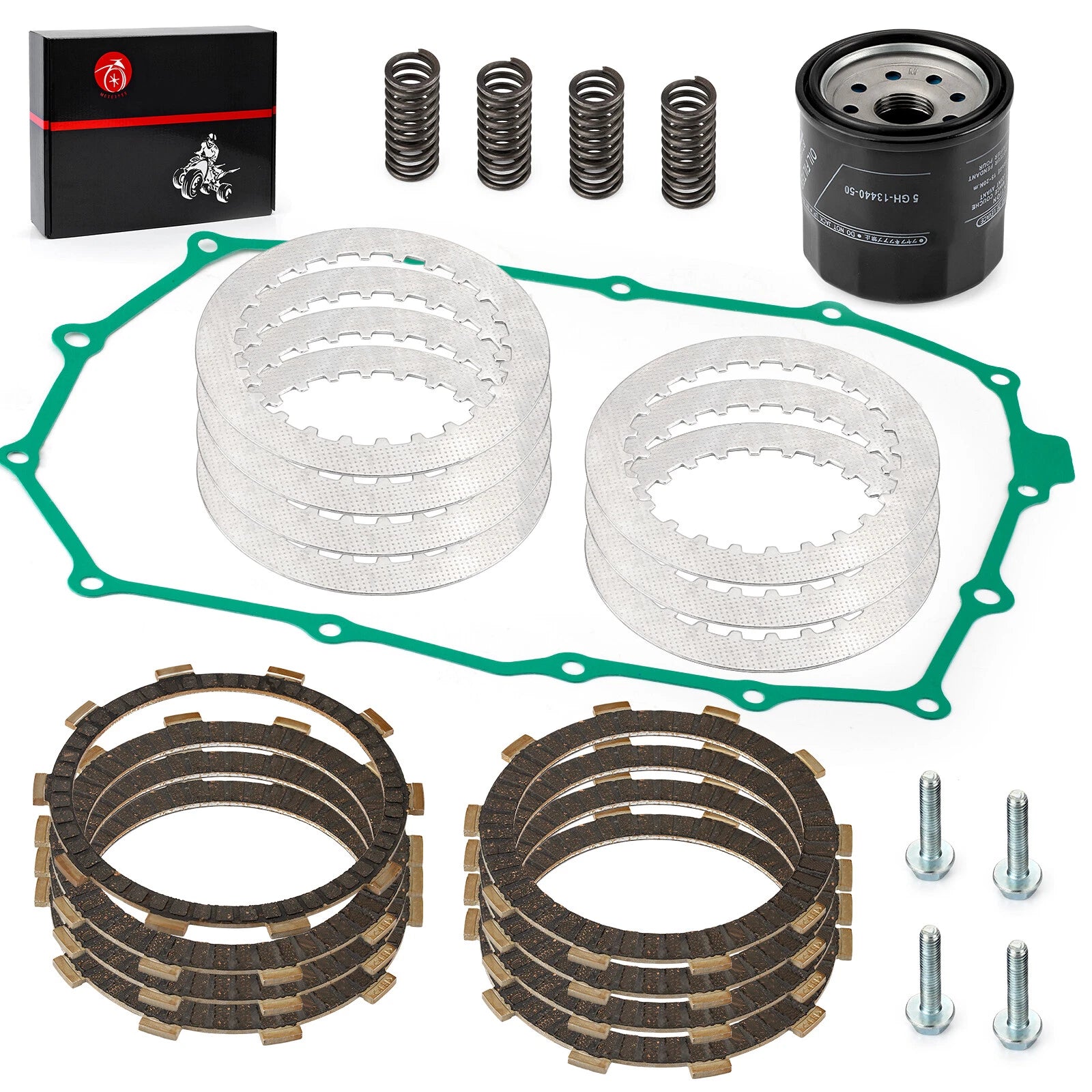 Clutch Friction Plates Kit for Honda Shadow Spirit 750 VT750DC (2001–2003)