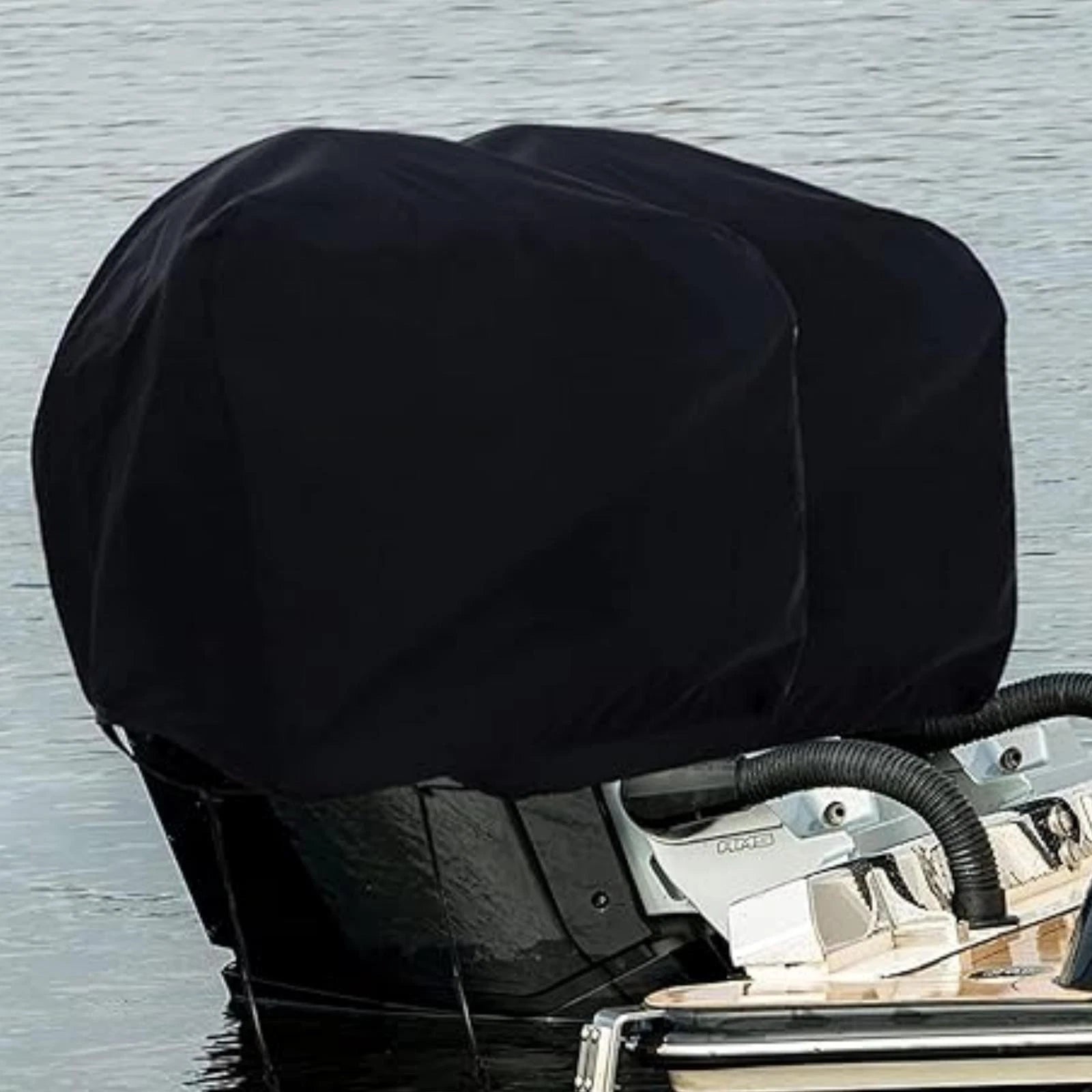 Outboard Motor Cover for 30-60 HP Engines (Waterproof, Black)