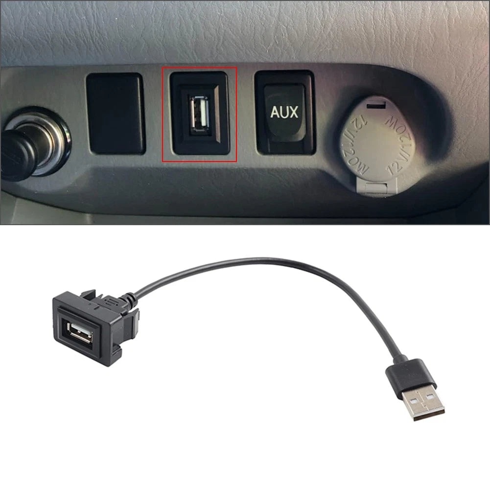 USB Extension Cable Adapter for Toyota (Flush Mount)