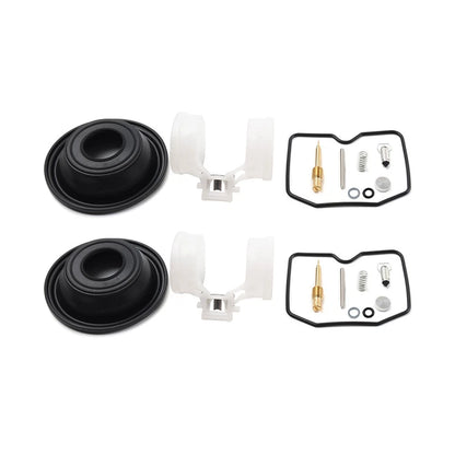 2X Carburetor Repair Kit Float Diaphragm for Kawasaki EN450 454 LTD (1985–1990)
