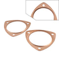 2X Copper Header Pipe Collector Flange Gaskets for Chevy SBC BBC (302–305)