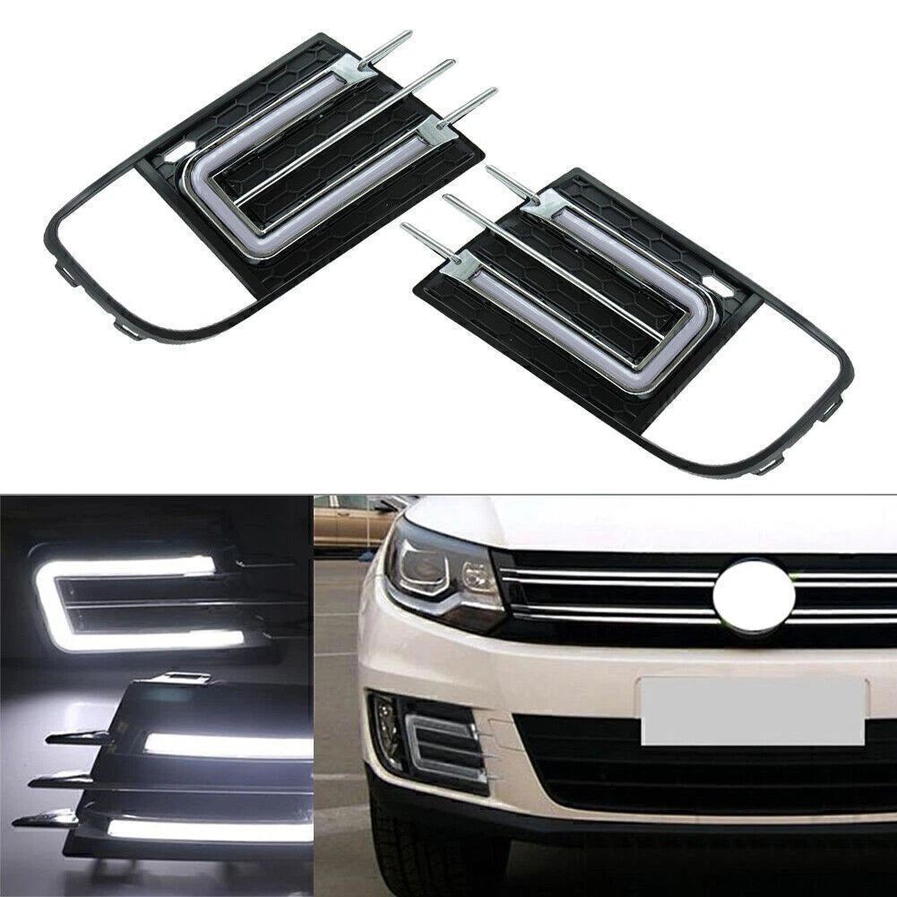 White LED DRL for VW Tiguan (2013–2016)