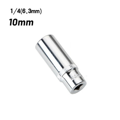 1/4in Square 6 Point Drive 10mm Deep Socket Repair Tool Attachment Use~
