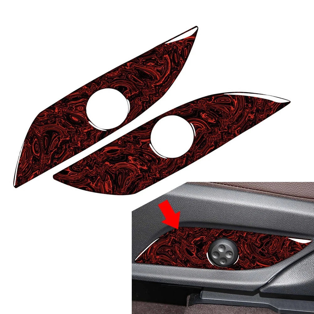Front Seat Side Panel Cover Trim for Benz C Class W205 (2015–2021) Fire Red