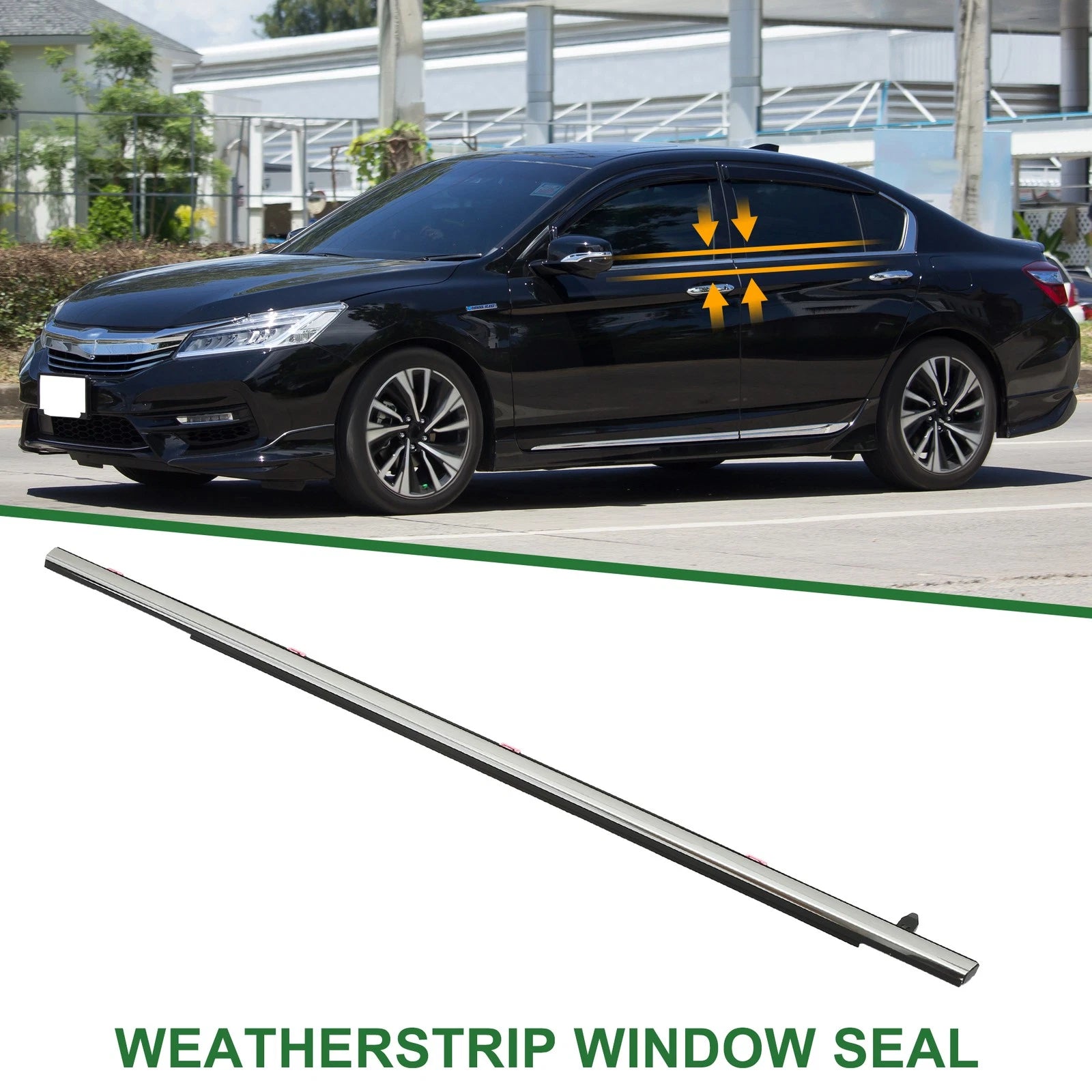 Rear Left Window Weatherstrip Seal Replacement for Honda Accord (2013–2017)