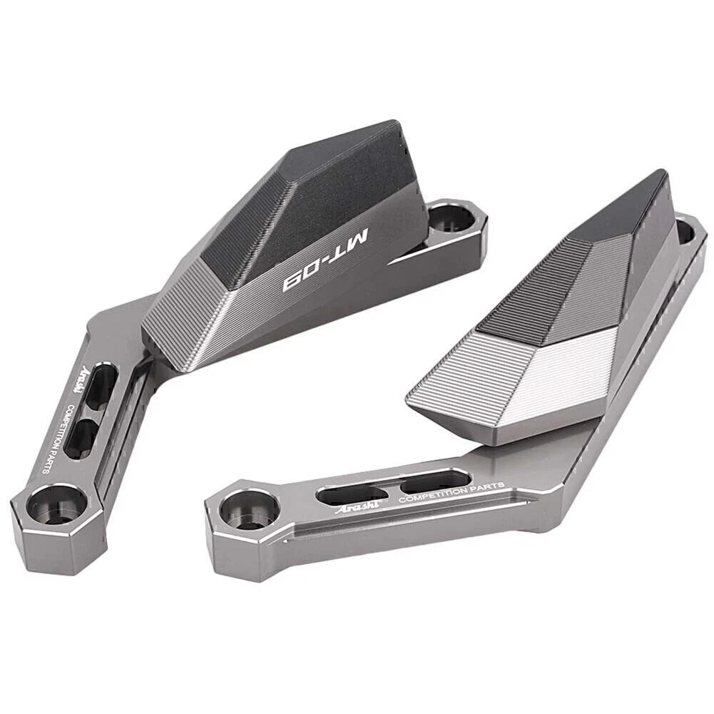 1 Pair Frame Slider Pads Crash Protector for Yamaha MT-09 (2014–2016) Grey