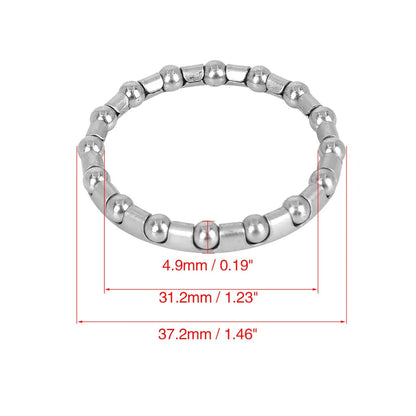 Crank Bearings Retainer Kit 16 Ball for Bicycle Wheel (37.2mm) (Set of 12)
