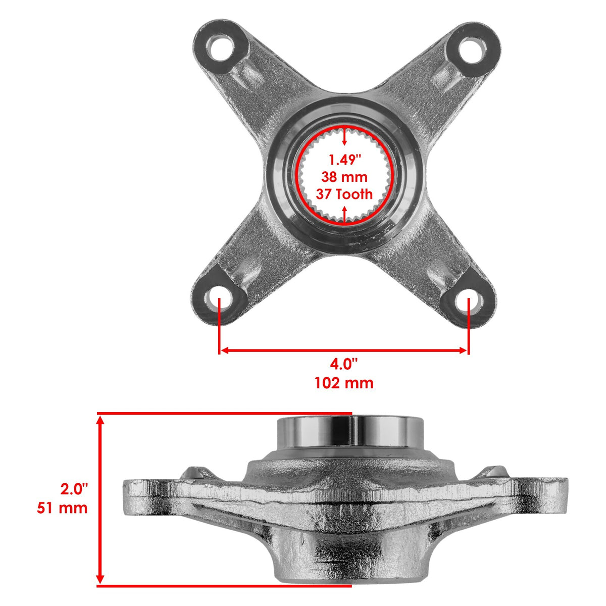 Rear Axle Sprocket Hub Collar Replacement for Yamaha Raptor 700 2006–2012
