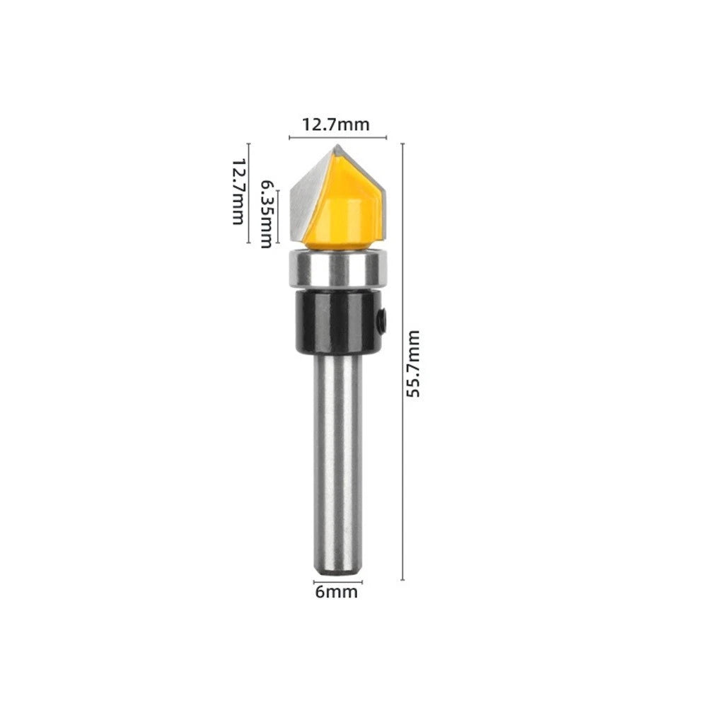 Round Nose Milling Cutter for Wood, Acrylic, PVC (1/4 Shank)