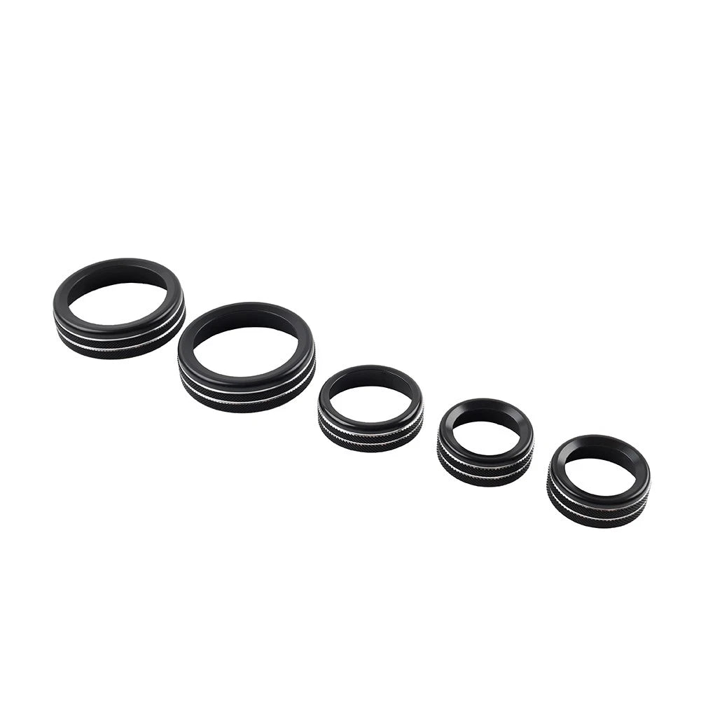 AC Headlight Radio Switch Knob Ring for Ford Maverick (2022–2023) Black