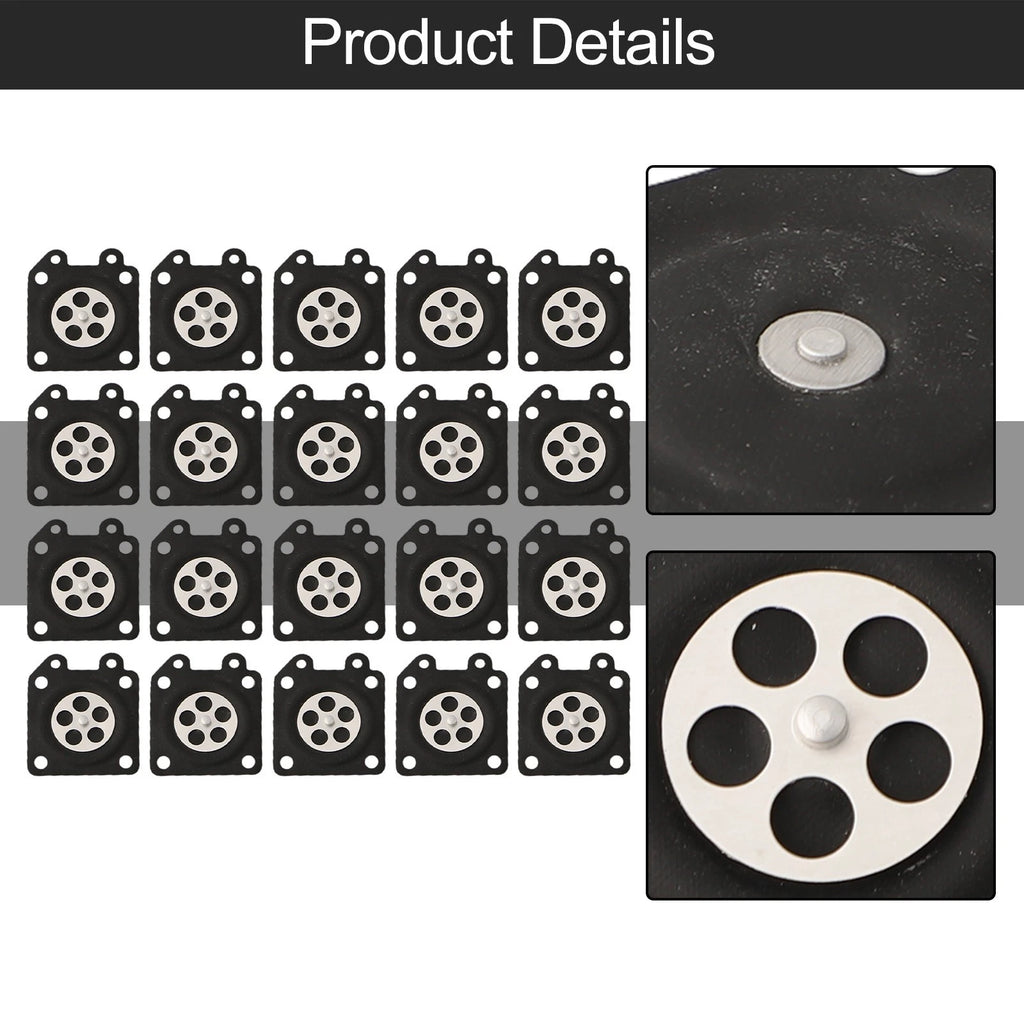 Set of 20 Rubber Diaphragms for Chainsaw Carburetor