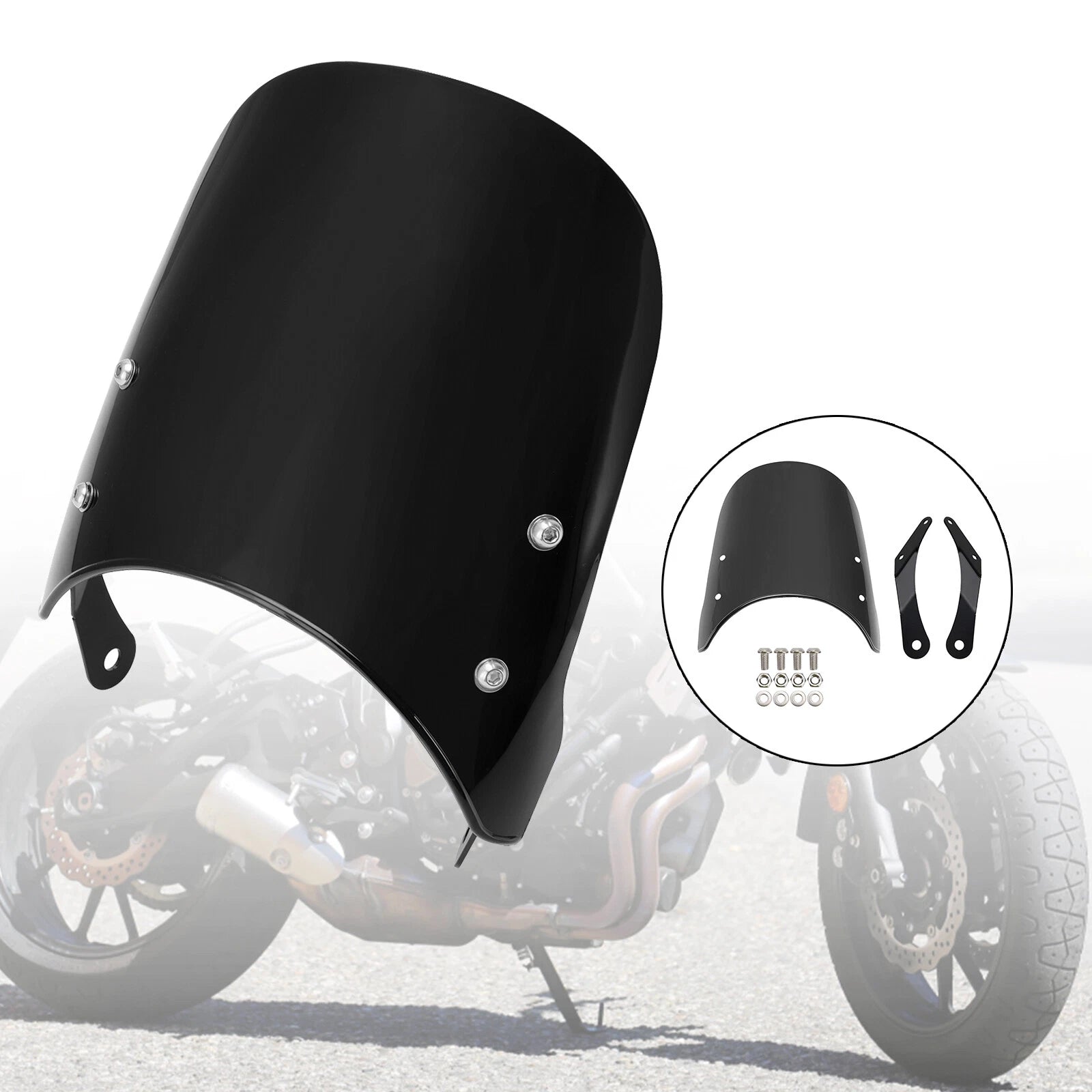 Windshield for Yamaha XSR 700 900, Honda CB400 CB1100 CB1300 (Fit)