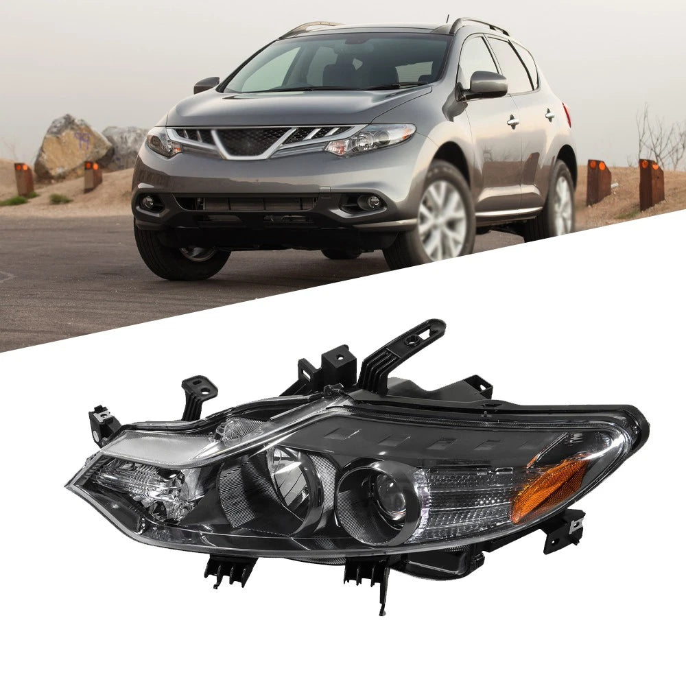 Headlight Headlamp for Nissan Murano (2009–2014) Left Side Halogen