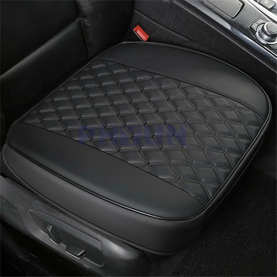 1x Black PU Leather Front Seat Cover for Universal Fit (2010–2023)