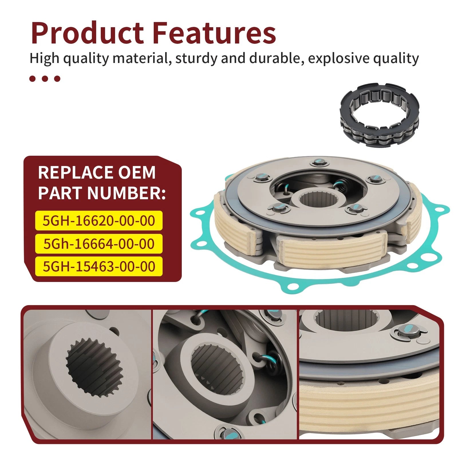 Wet Clutch Centrifugal Carrier w/ Bearing for Yamaha Kodiak Grizzly (400-450)