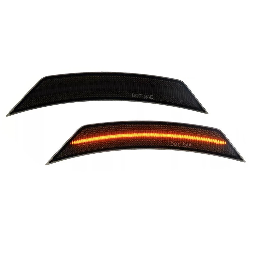 2X LED Smoke Amber Front Side Marker Lights for Chevrolet Trailblazer (2021–2024)