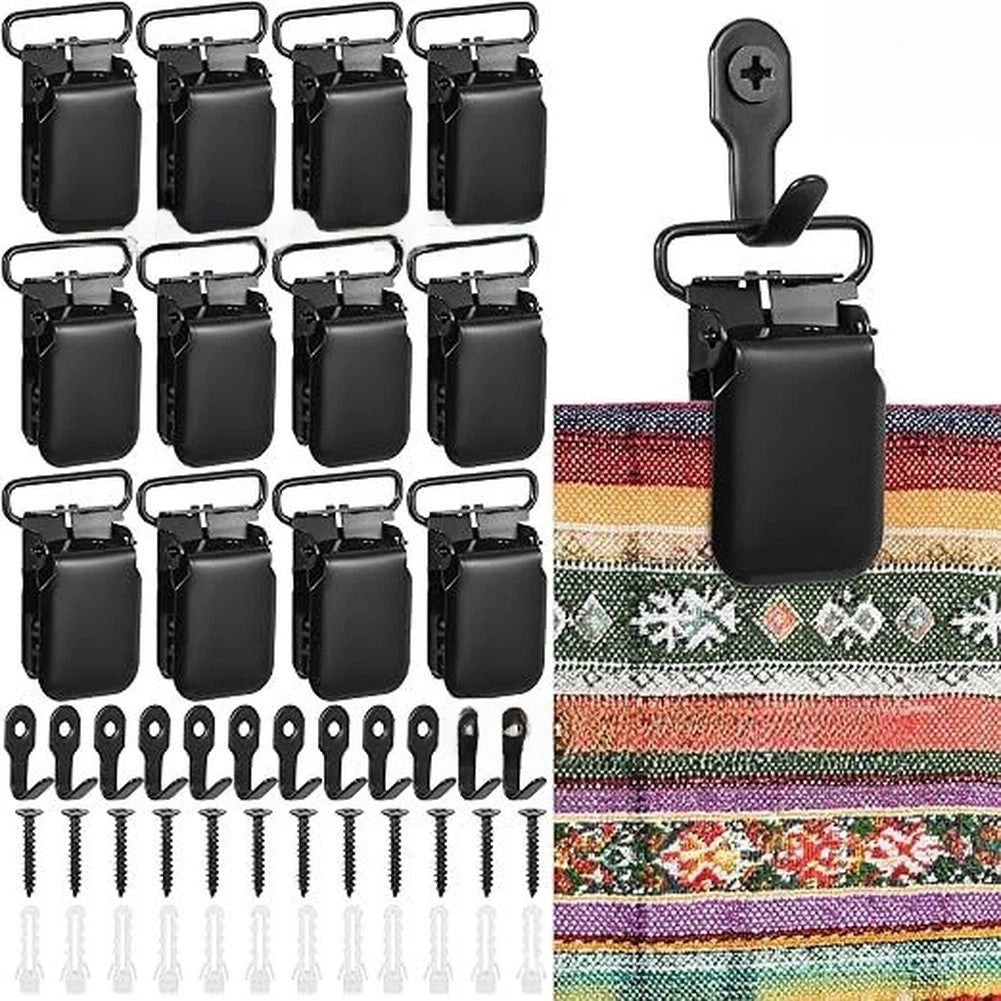 Strong Jaw Locking Blanket Clip for Craft Display Tool Tapestry