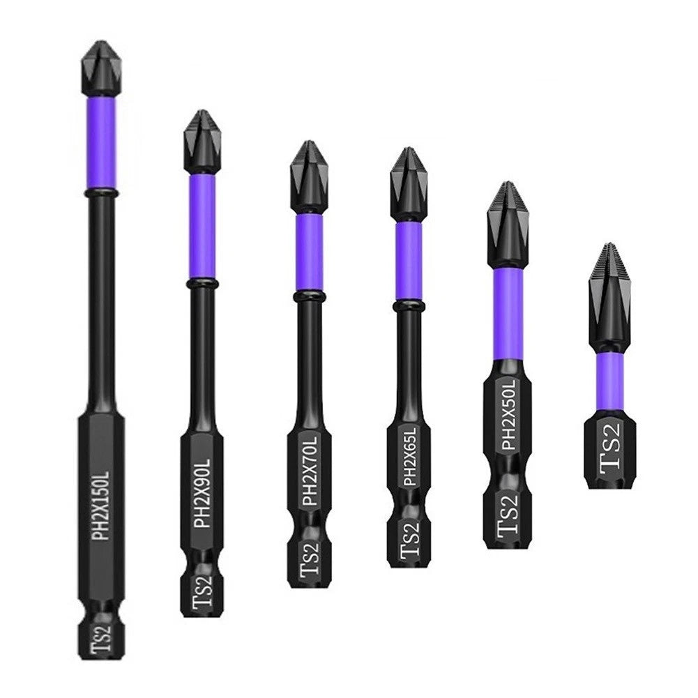 Set of 5 PH2 Magnetic Screwdriver Bits for