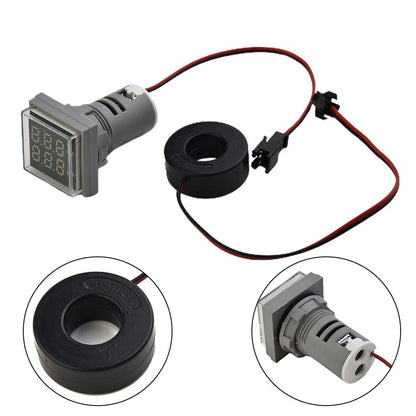 0-100A LED Digital Voltmeter Ammeter Dual Display Current Meter for Vehicles