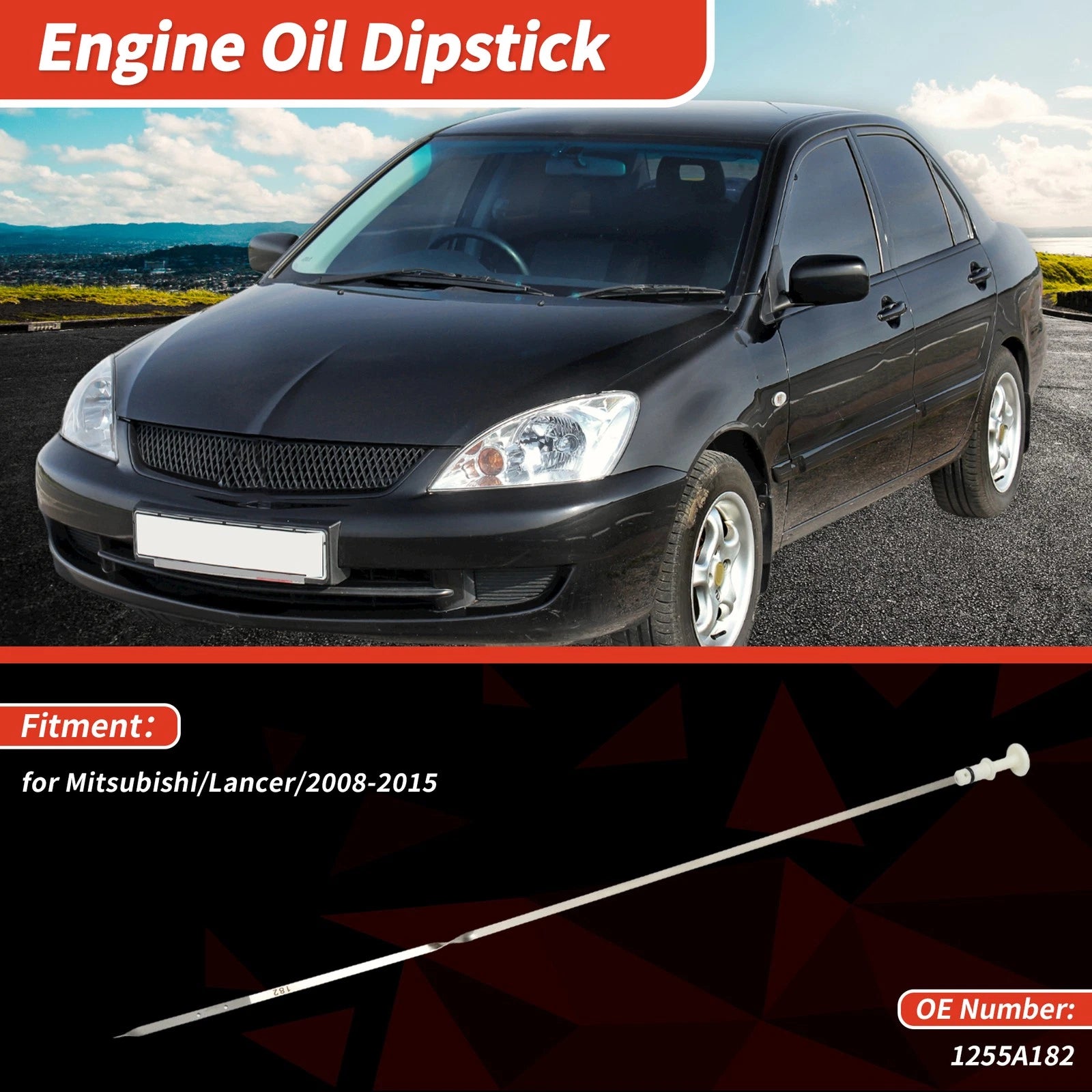Oil Dipstick Replacement for Mitsubishi Lancer (2008–2015) 1Pc