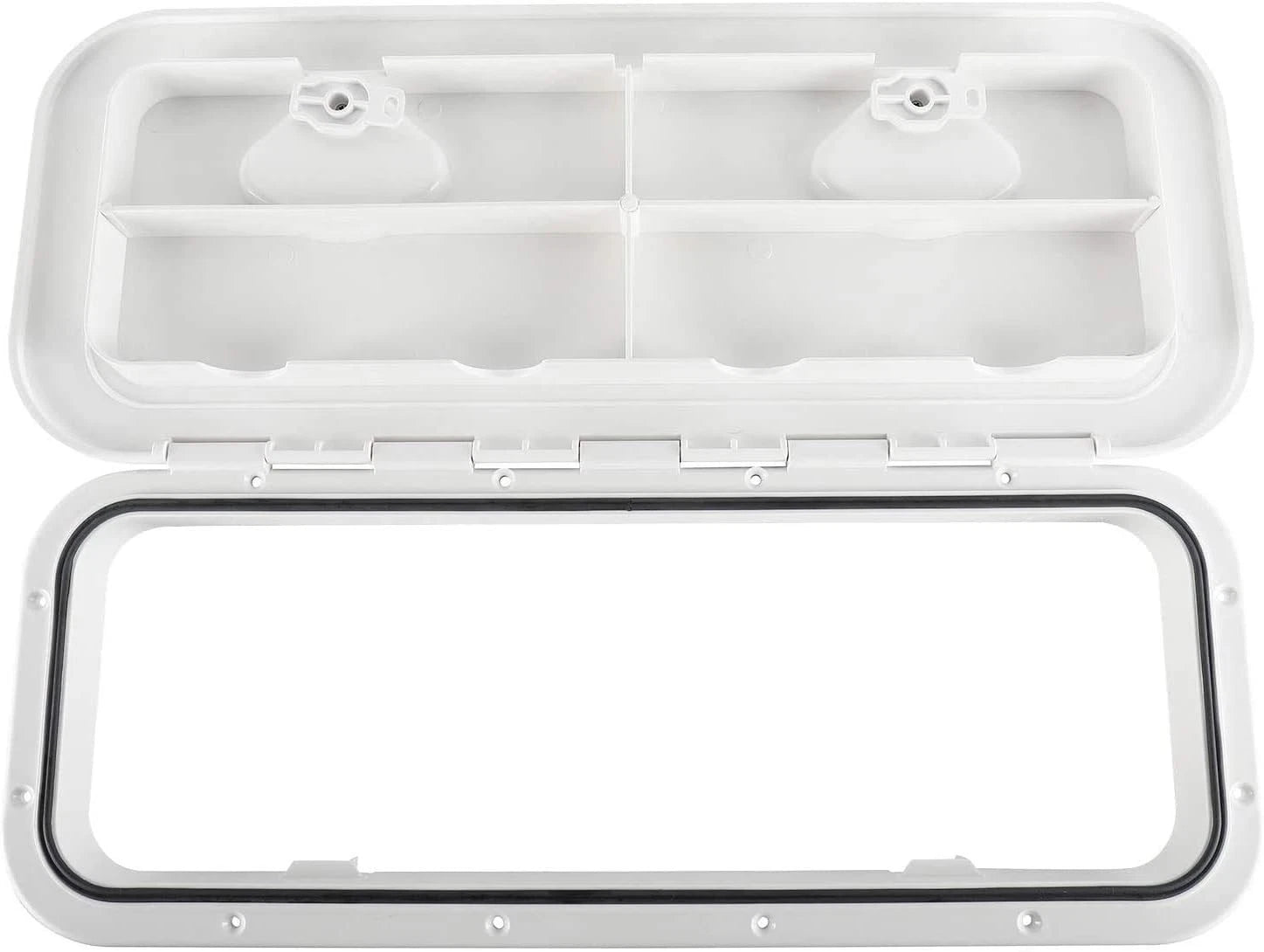 Boat Hatch Access Hatch & Lid with Lock for Marine Deck (24" x 9-5/8")