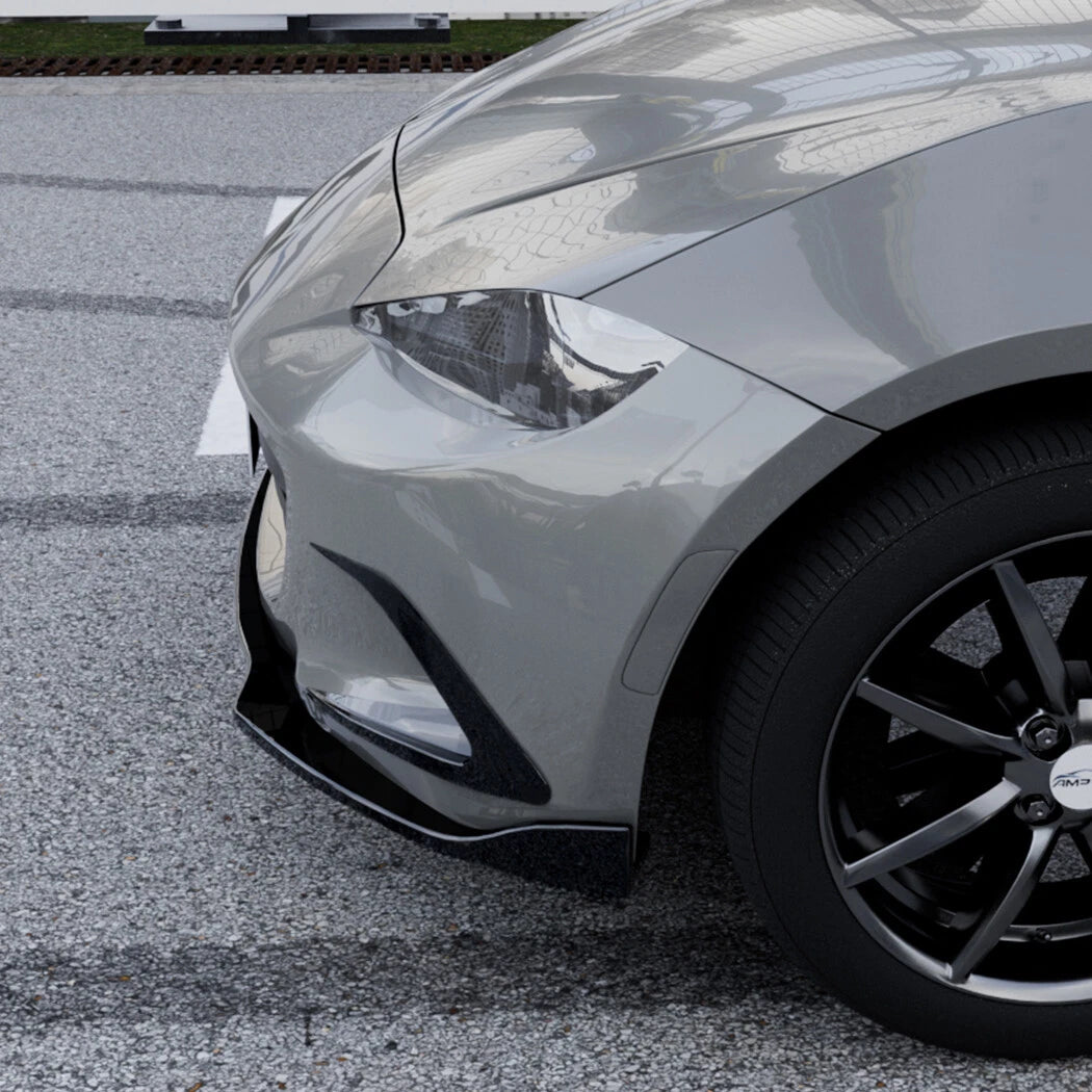 Gloss Black Front Vent Trim Fin Canards for Mazda MX-5 Miata (2016–2023)