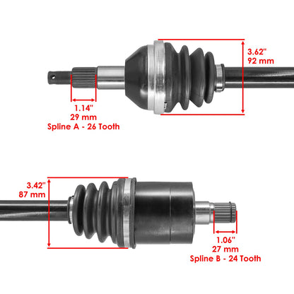 Caltric Rear Right CV Joint Axle Replacement for Can-Am Renegade 1000R (2019)
