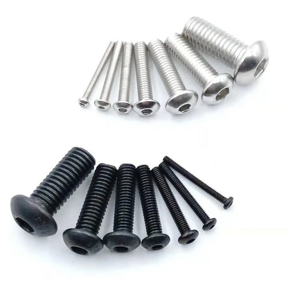 Hex Socket Flanged Bolts Screws Button Head Allen M2-M8 A2 Stainless Steel