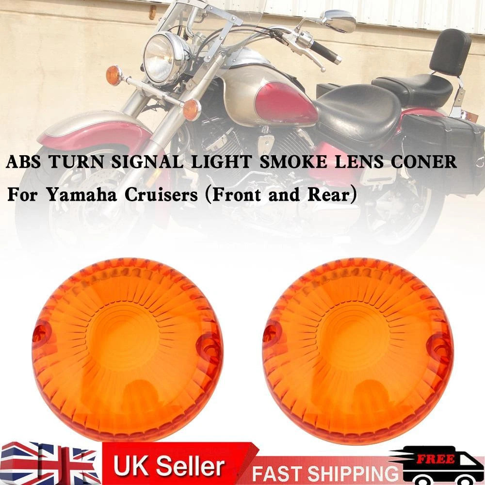 Turn Signal Light Lens Cover for Yamaha V Star 650 1100 Vmax 1200 1700 (T9)