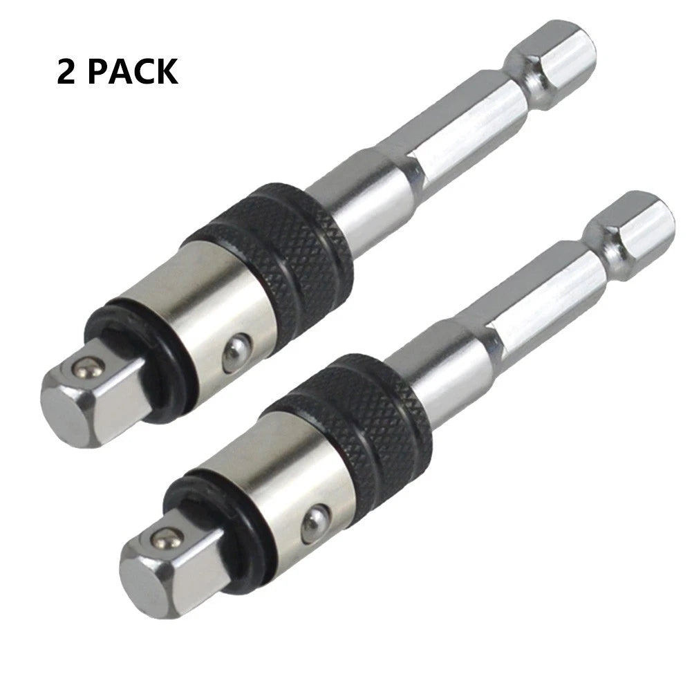 1/4 Inch Drive Bit Holder for Hex Head and Socket Adapters (Chrome Vanadium)