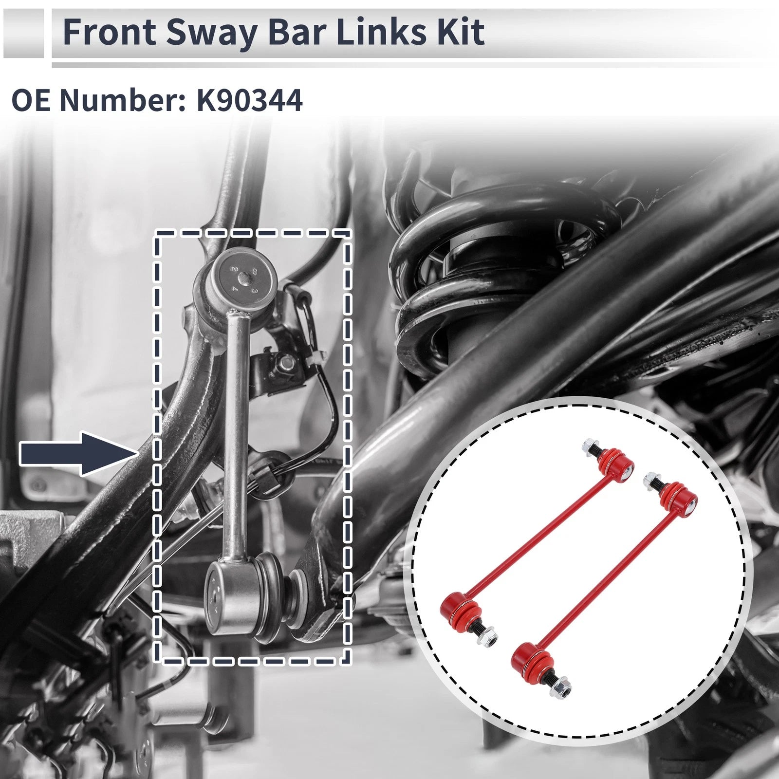Front Stabilizer Bar Links Replacement for Toyota Avalon (2005–2012)