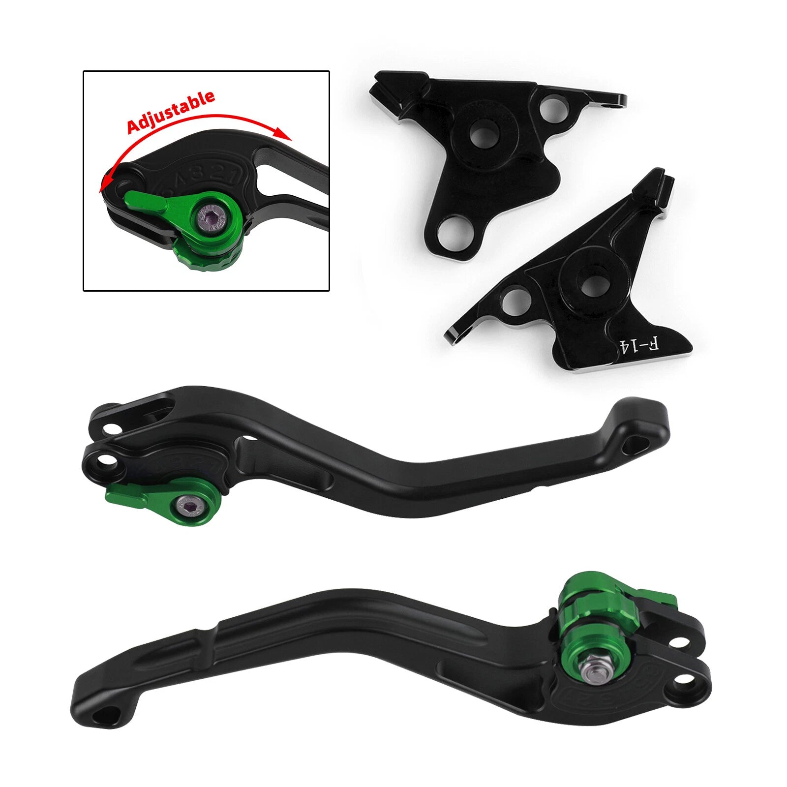 Short Clutch Brake Lever for Kawasaki ZRX1100 ZZR1200 ZX7R ZG1000 (T9)