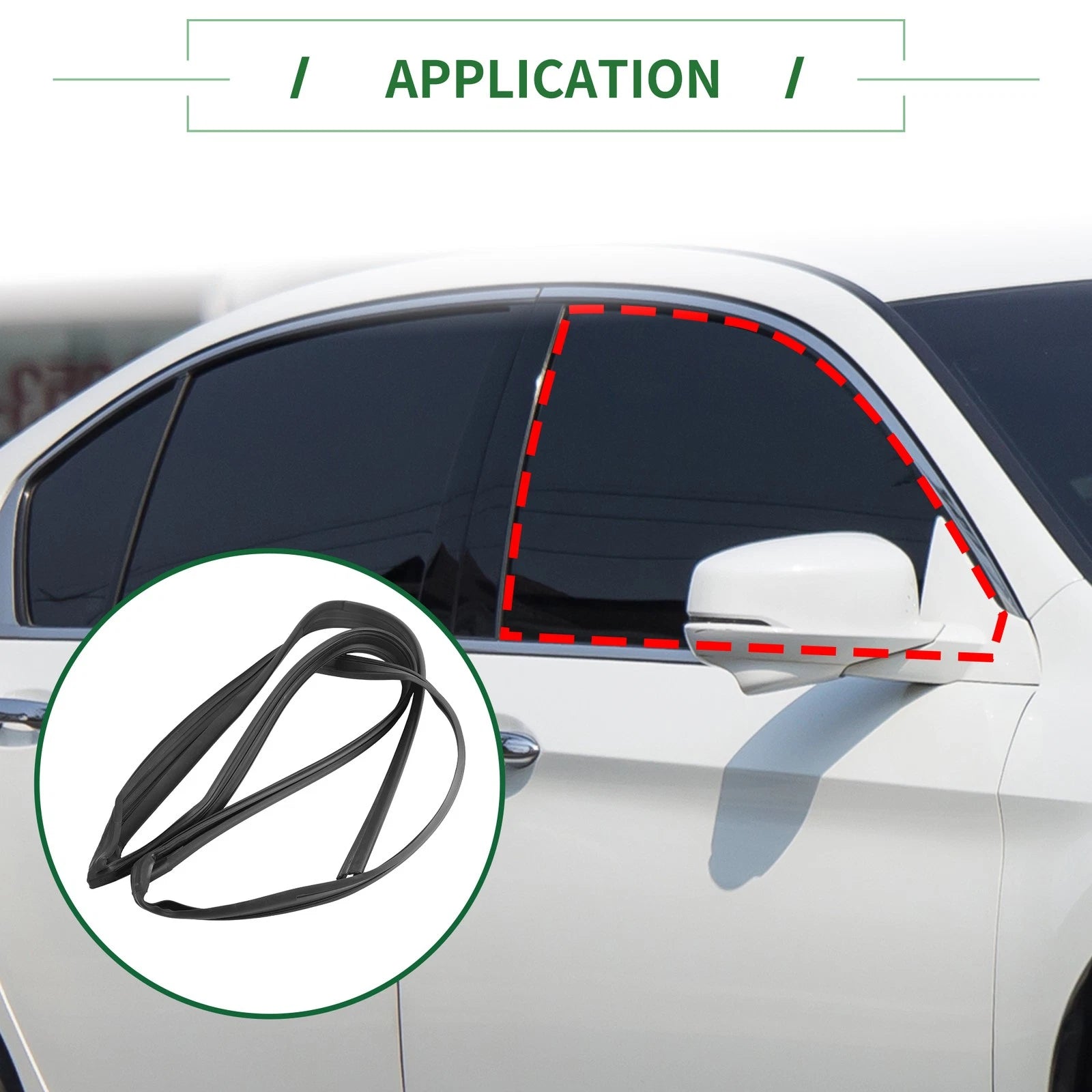 Front Left Door Window Run Channel Seal Strip for Honda Accord (2008–2017)