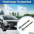 2 Pcs Front Inner Tie Rod End Links Replacement for Toyota Corolla (2003–2008)
