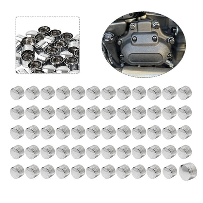 60X Engine Screw Cap Bolt Cover Kit for Harley Touring Road Street Glide (2014–2023) Chrome