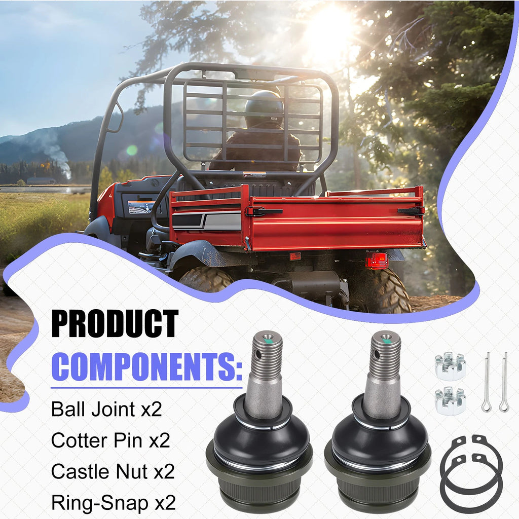 Ball Joint w/Nut Pin Kit for Kawasaki KAF620 Mule 4000 4010 (2009–2024) 59266-1080